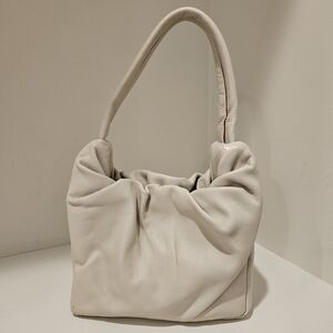 STAUD Felix Bag Cream Leather